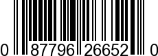 UPC-A <b>087796266520 / 0 87796 26652 0
