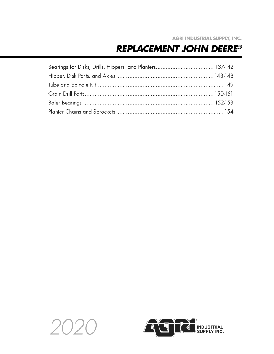 Replacement John Deere® Parts first page preview