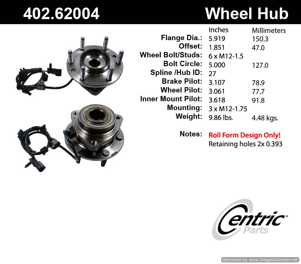 Centric Wheel Hub Bearing Assembly 513188