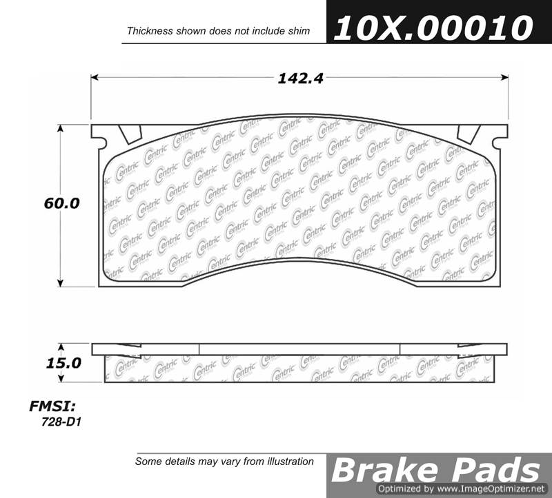 102.00010 CTek Brake Pads Centric Pair