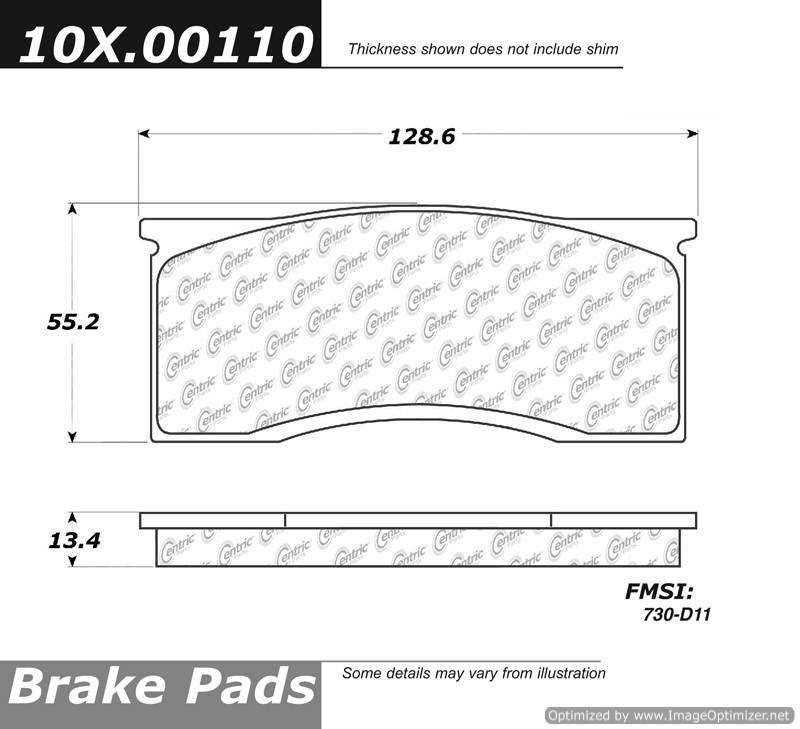 102.00110 CTek Brake Pads Centric Pair