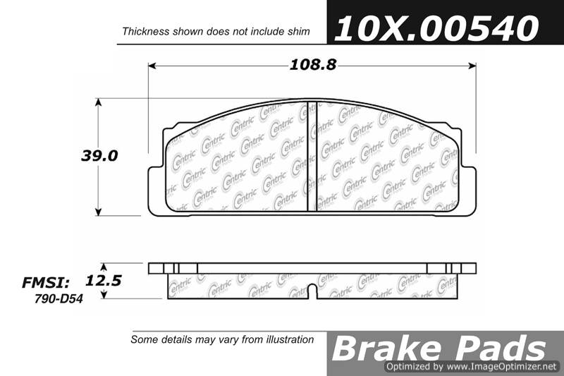 102.00540 CTek Brake Pads Centric Pair