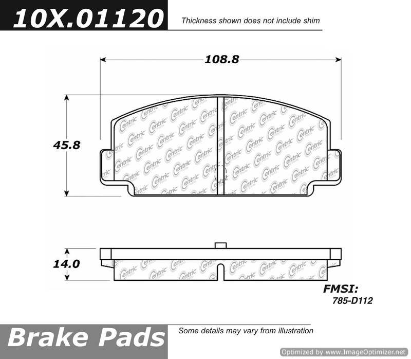 102.01120 CTek Brake Pads Centric Pair