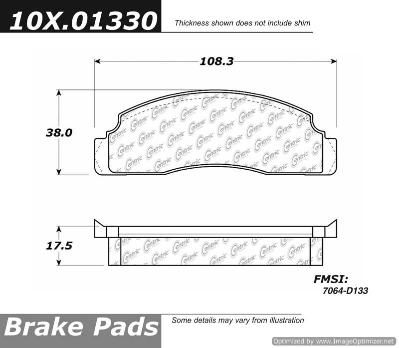 102.01330 CTek Brake Pads Centric Pair