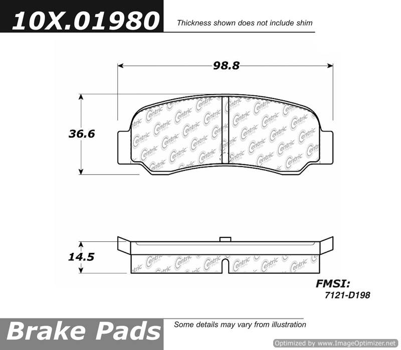 102.01980 CTek Brake Pads Centric Pair