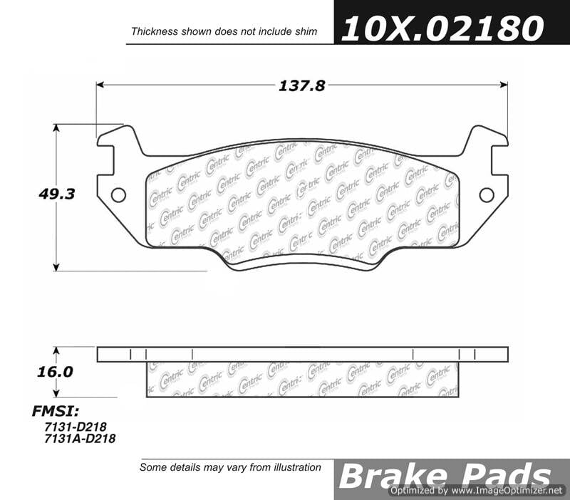 102.02180 CTek Brake Pads Centric Pair