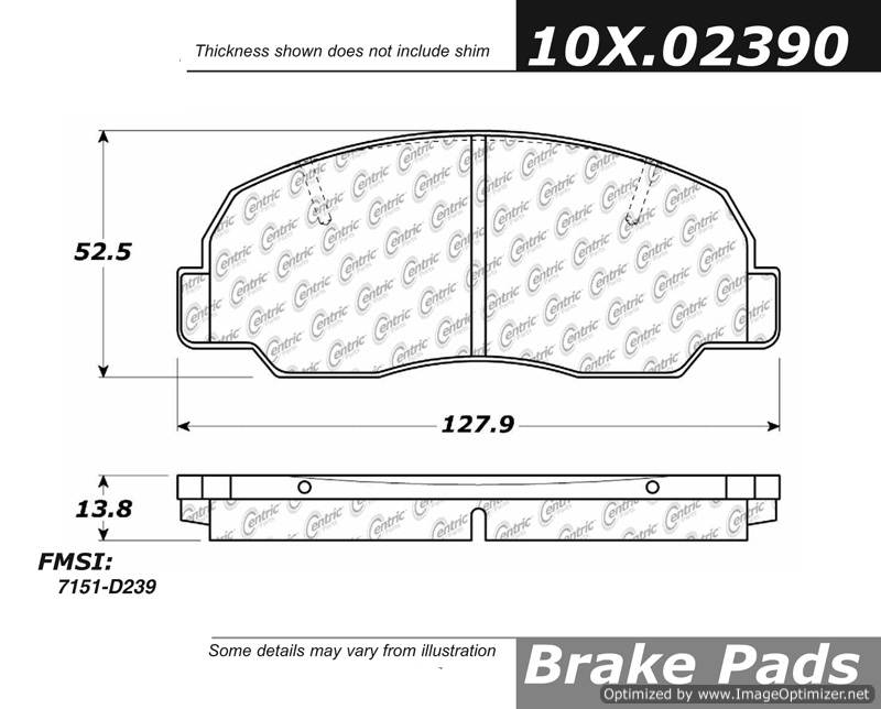 102.02390 CTek Brake Pads Centric Pair