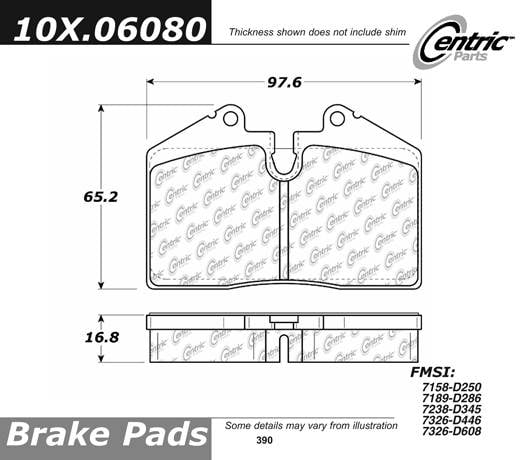 100.06080 OEM Brake Pads Centric Pair