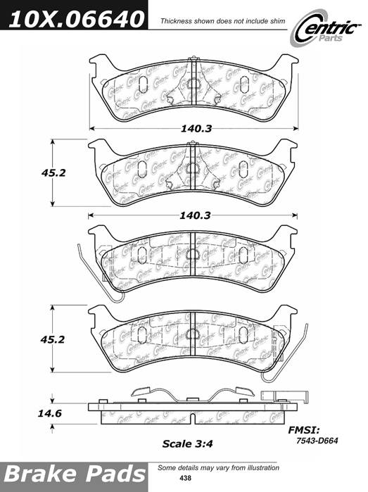 102.06640 CTek Brake Pads Centric Pair