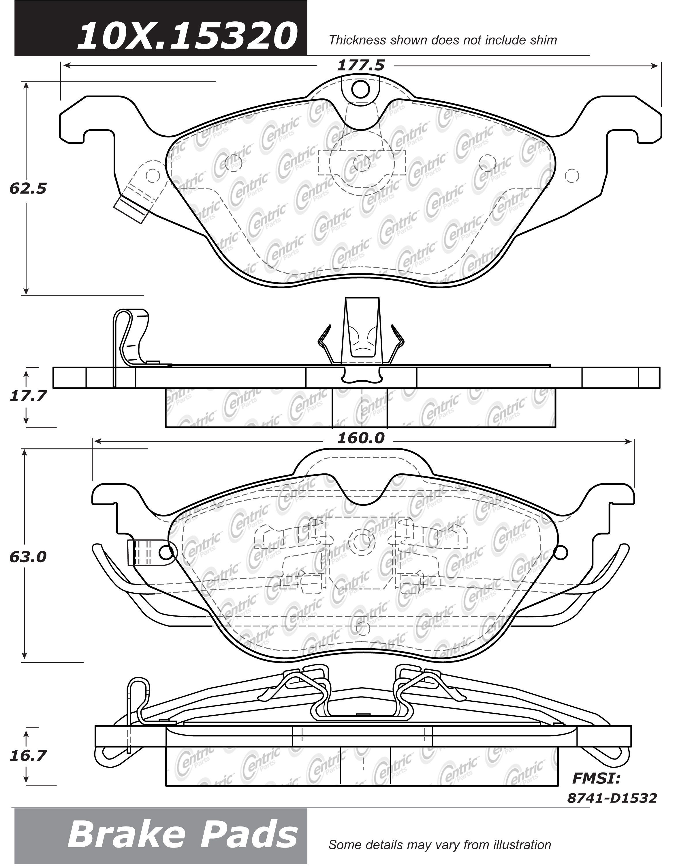 102.15320 CTek Brake Pads 805890695554