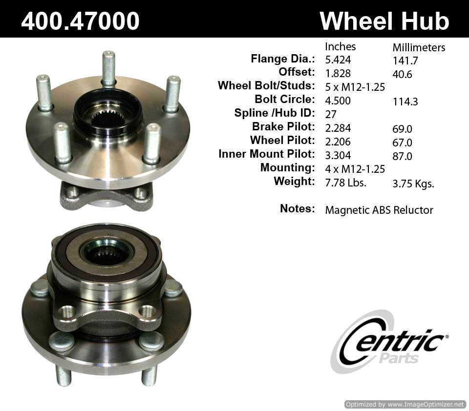 Centric HA590150 400.47000 Premium Hub Assembly