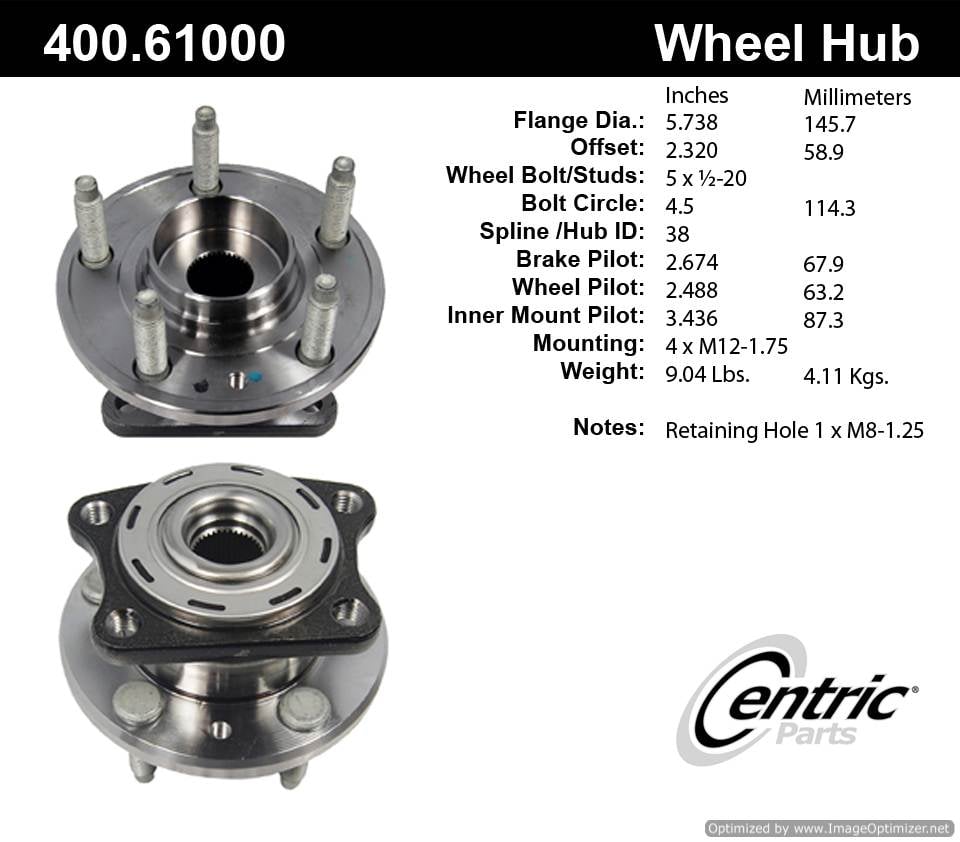 Centric HA590029 400.61000 Premium Hub Assembly