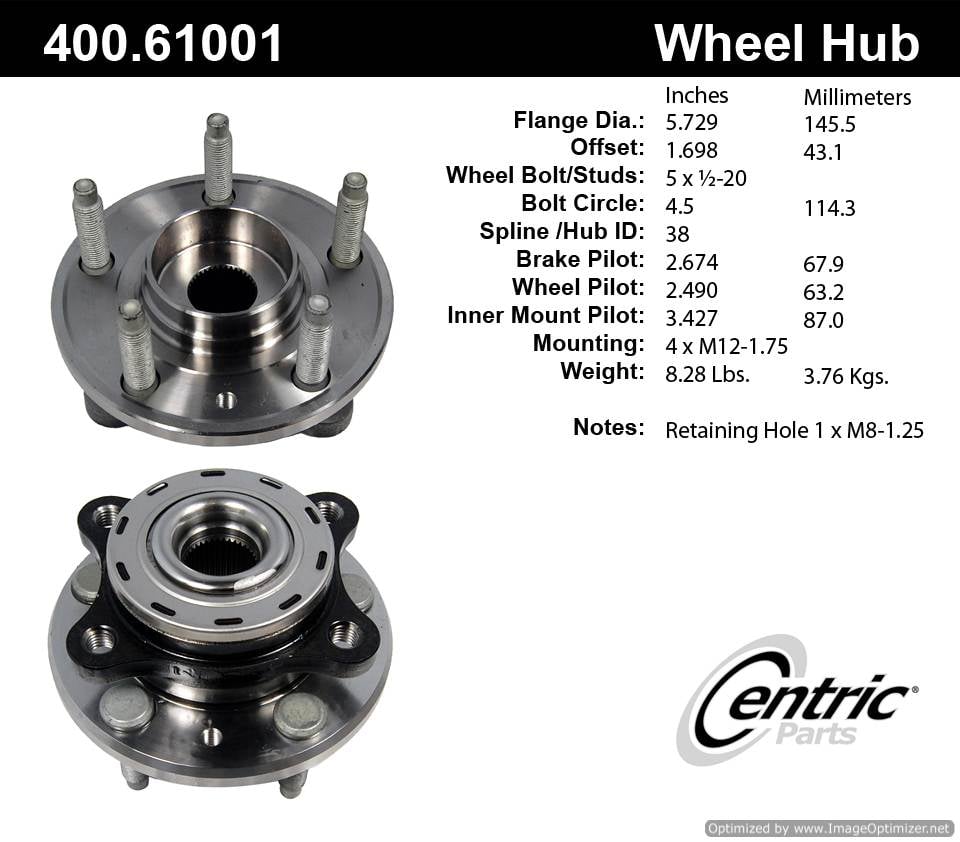 Centric HA590028 400.61001 Premium Hub Assembly