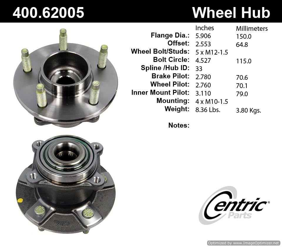 Centric 512230 400.62005 Premium Hub Assembly