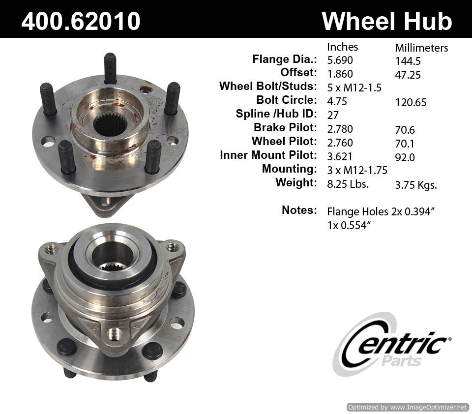 Centric 513013 400.62010 Premium Hub Assembly