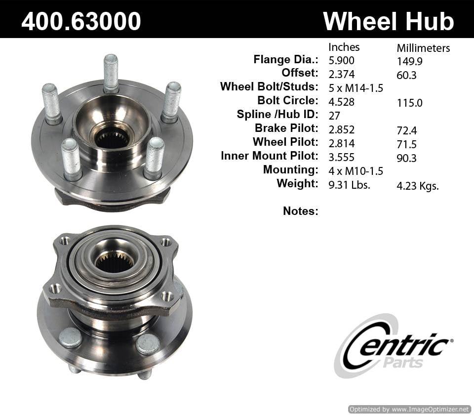 Centric HA590031 400.63000 Premium Hub Assembly