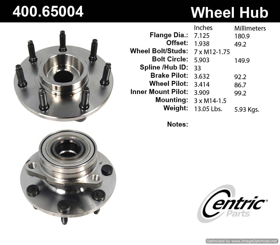 Centric 515022 400.65004 Premium Hub Assembly