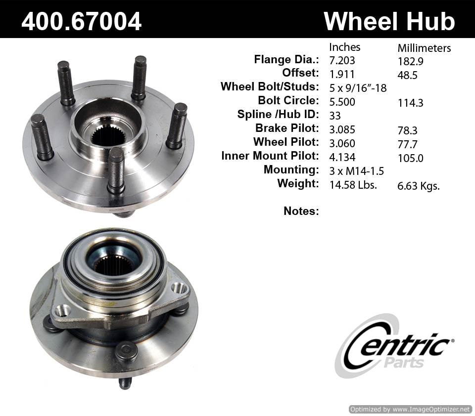 Centric HA590034 400.67004 Premium Hub Assembly