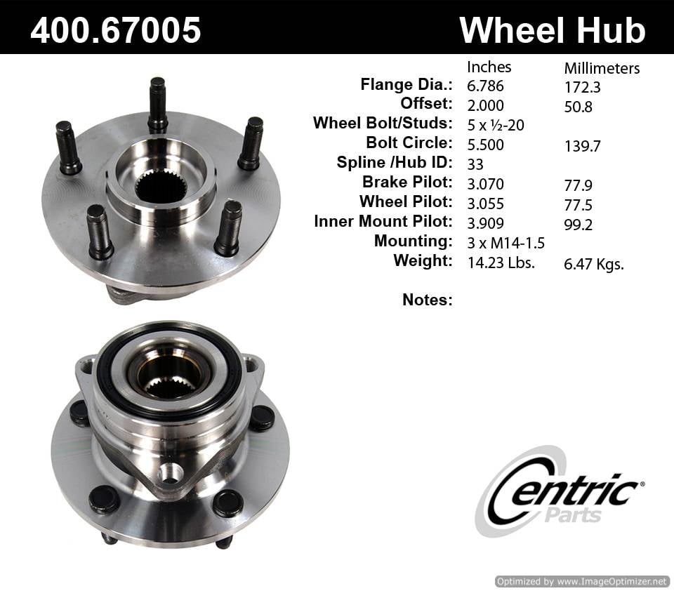 Centric 515006 400.67005 Premium Hub Assembly