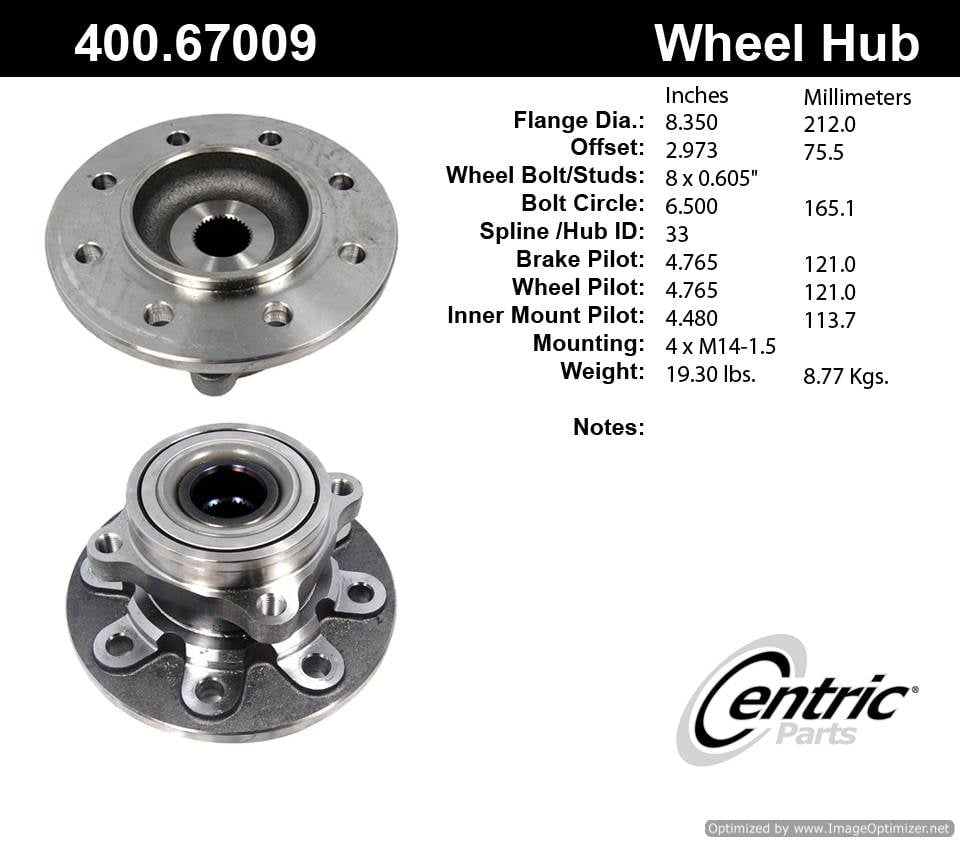 Centric HA590020 515012 400.67009E Standard Hub Assembly