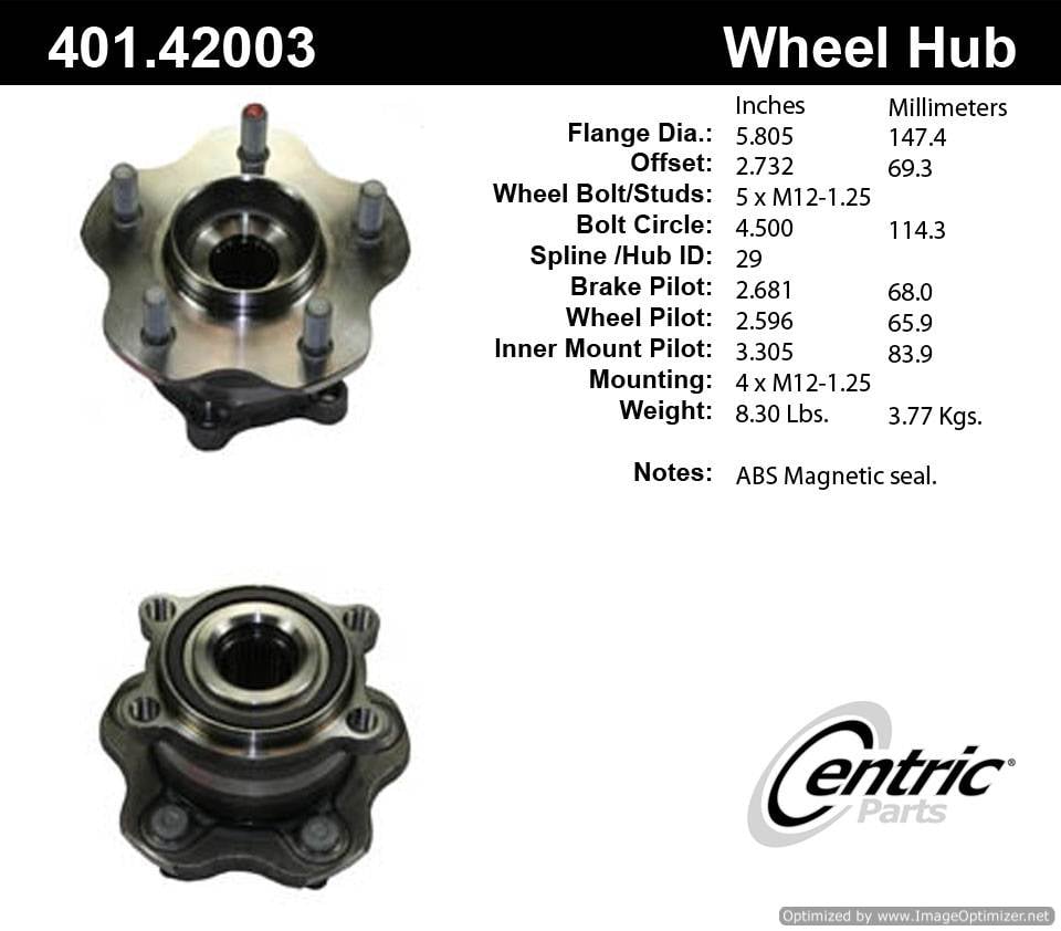 Centric HA590044 HA590238 401.42003 Premium Hub Assembly