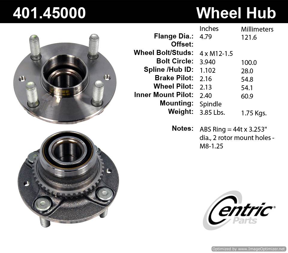 Centric 513155 401.45000 Premium Hub Assembly