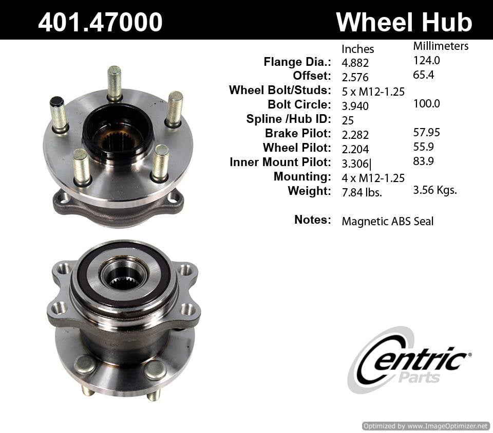 Centric HA590119 401.47000 Premium Hub Assembly