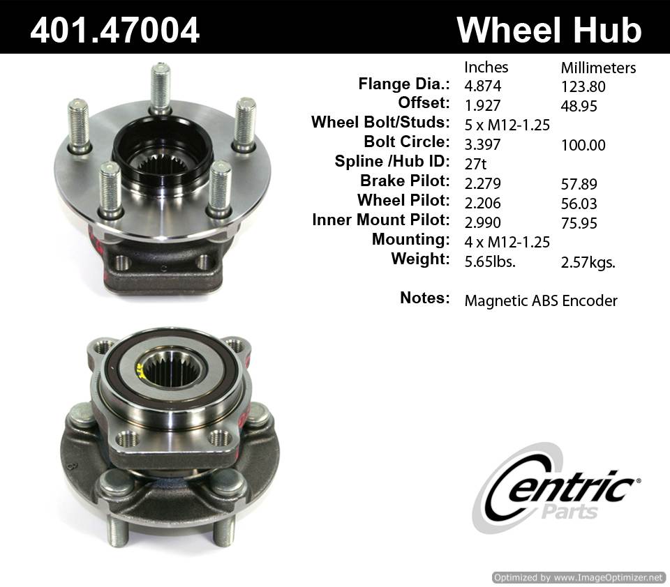 Centric HA590315 401.47004 Premium Hub Assembly