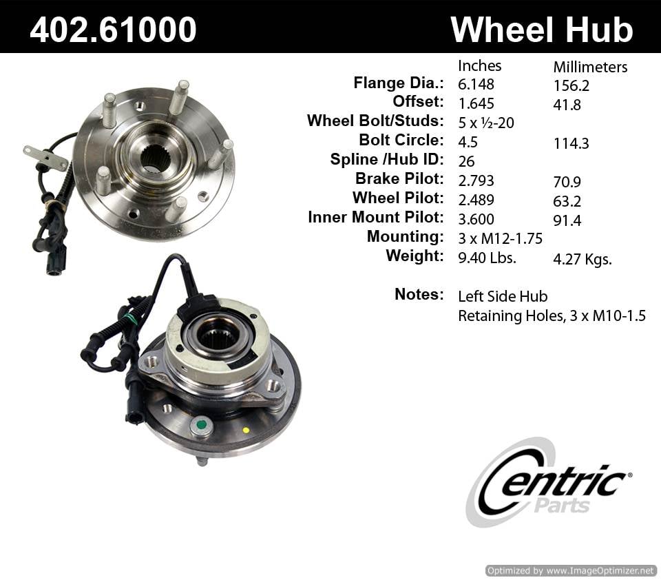 Centric HA590024 402.61000 Premium Hub Assembly