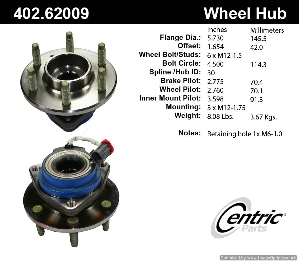 Centric HA590078 513198 402.62009 Premium Hub Assembly