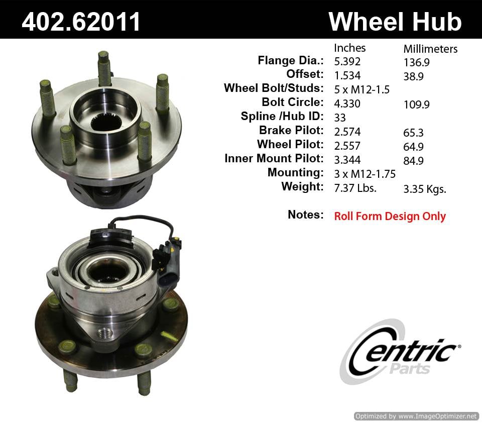 Centric HA590086 513206 402.62011 Premium Hub Assembly