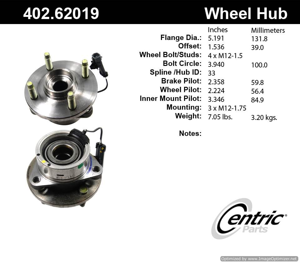 Centric HA590068 513204 402.62019 Premium Hub Assembly