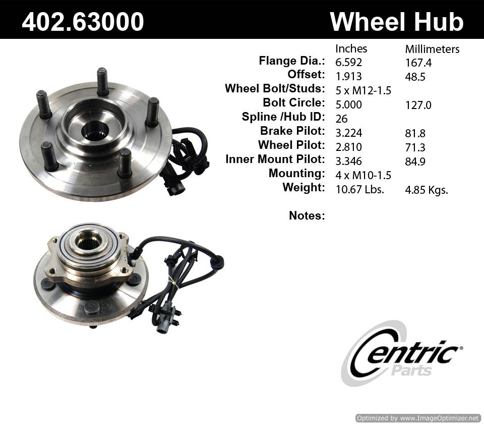 Centric HA590209 402.63000 Premium Hub Assembly