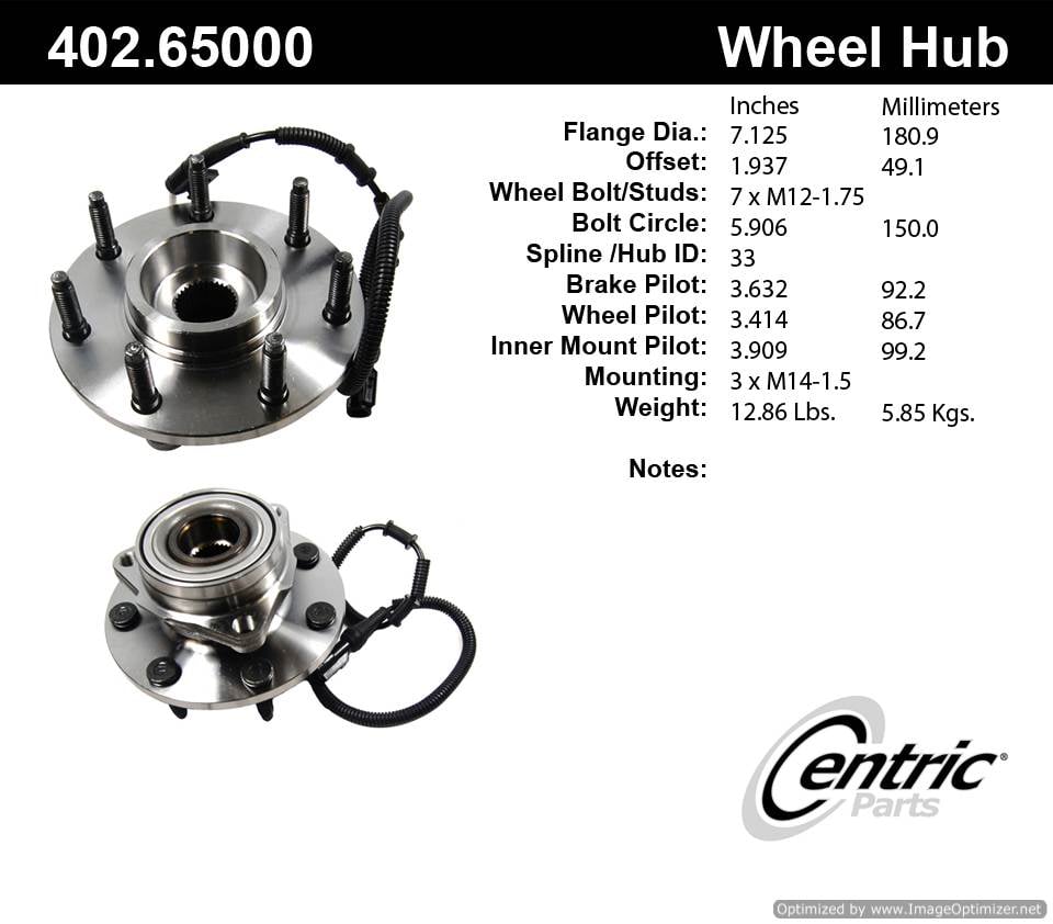 Centric 515030 402.65000 Premium Hub Assembly