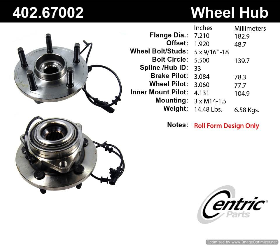 Centric HA590035 402.67002E Standard Hub Assembly