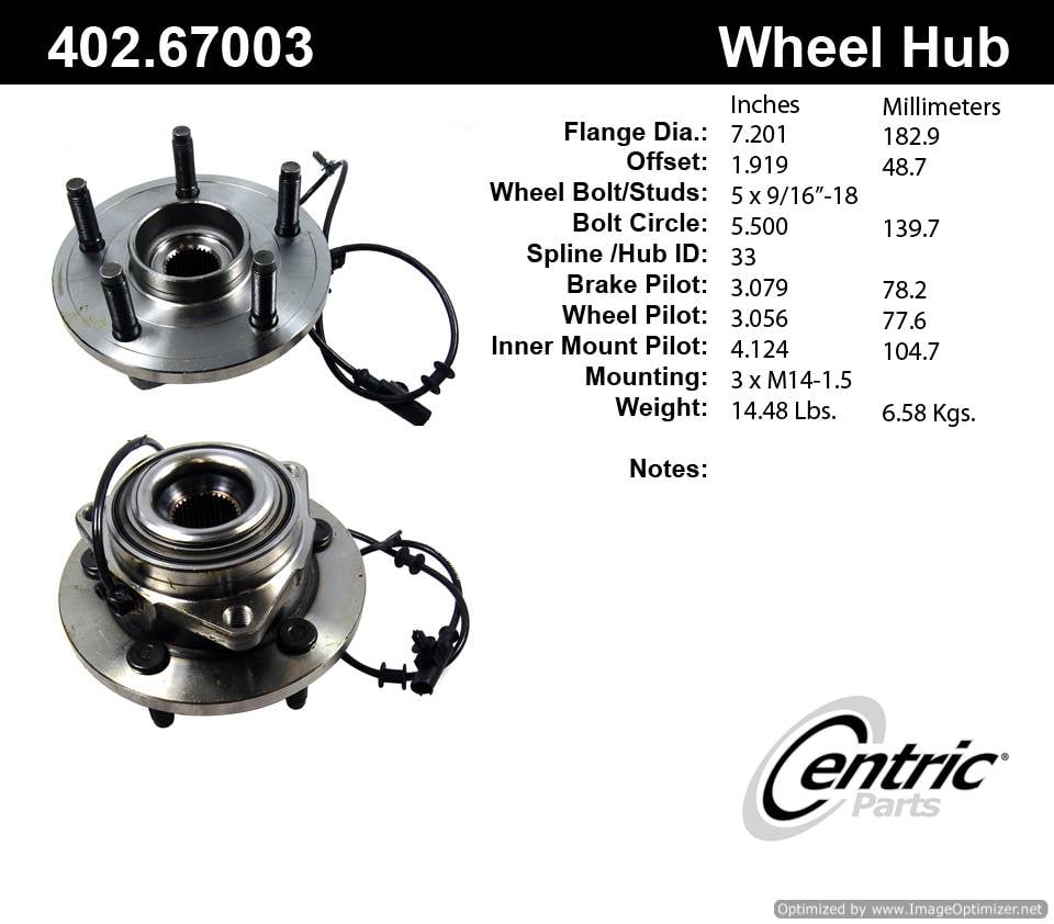 Centric HA590033 402.67003 Premium Hub Assembly