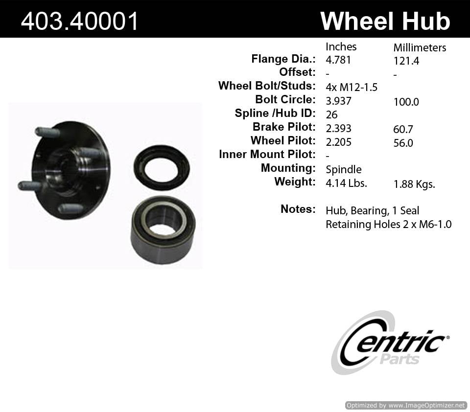 Centric 518505 403.40001 Premium Hub Repair Kit