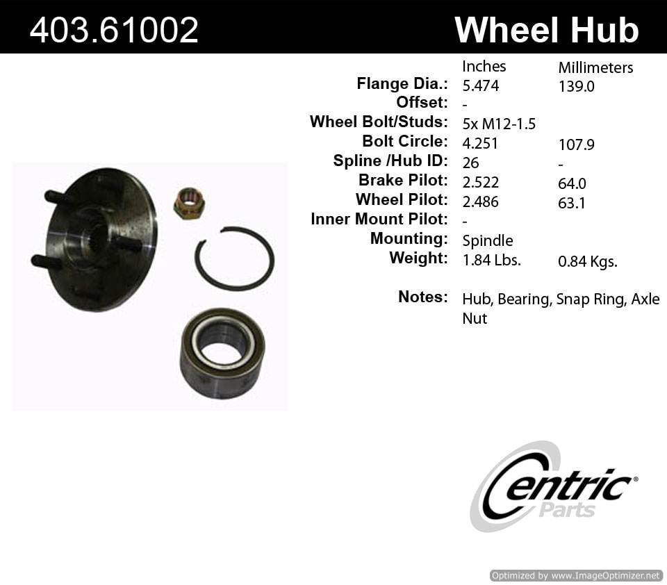 Centric 520000 403.61002 Premium Hub Repair Kit