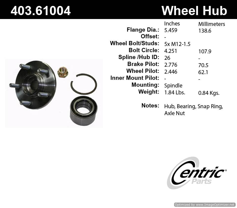 Centric 520100 403.61004 Premium Hub Repair Kit