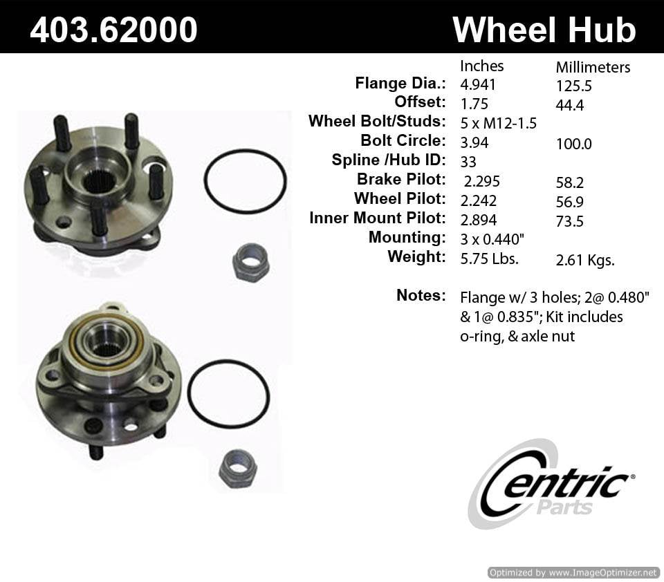 Centric 513004K 403.62000 Premium Hub Repair Kit