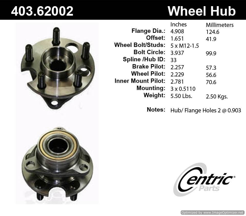 Centric 513011K 403.62002 Premium Hub Repair Kit