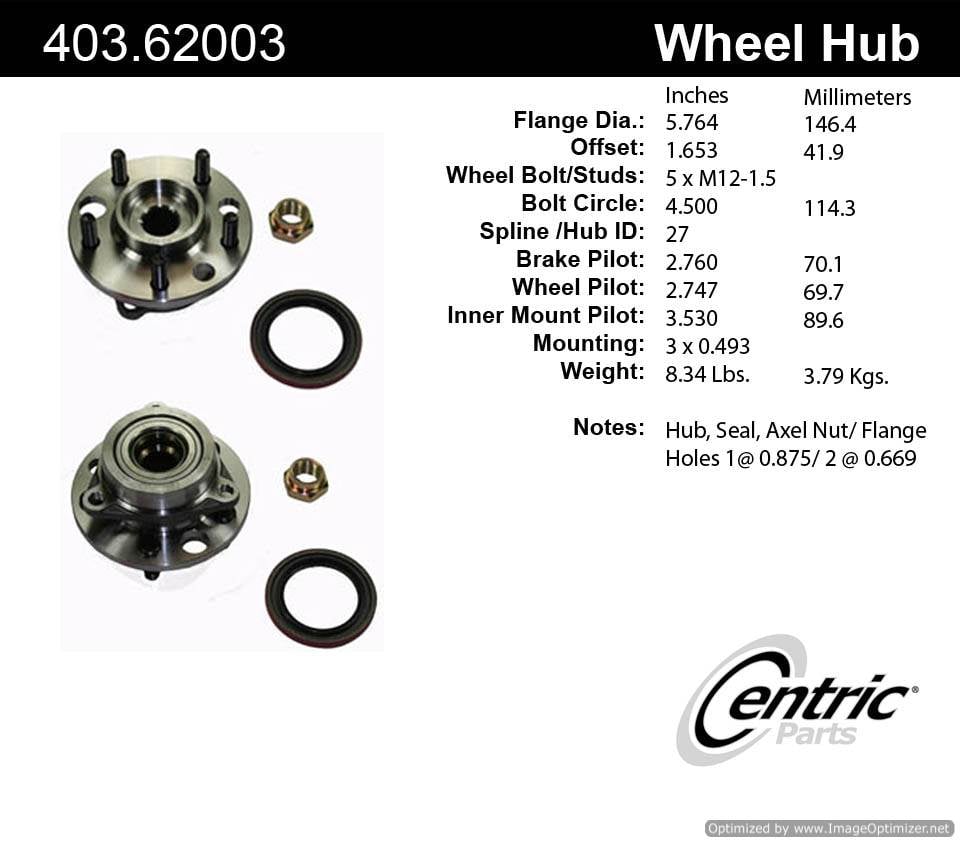 Centric 513016K 403.62003 Premium Hub Repair Kit