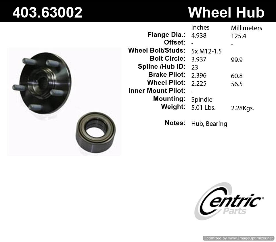Centric HA590182K 403.63002 Premium Hub Repair Kit