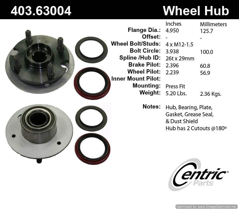 Centric 518501 403.63004 Premium Hub Repair Kit