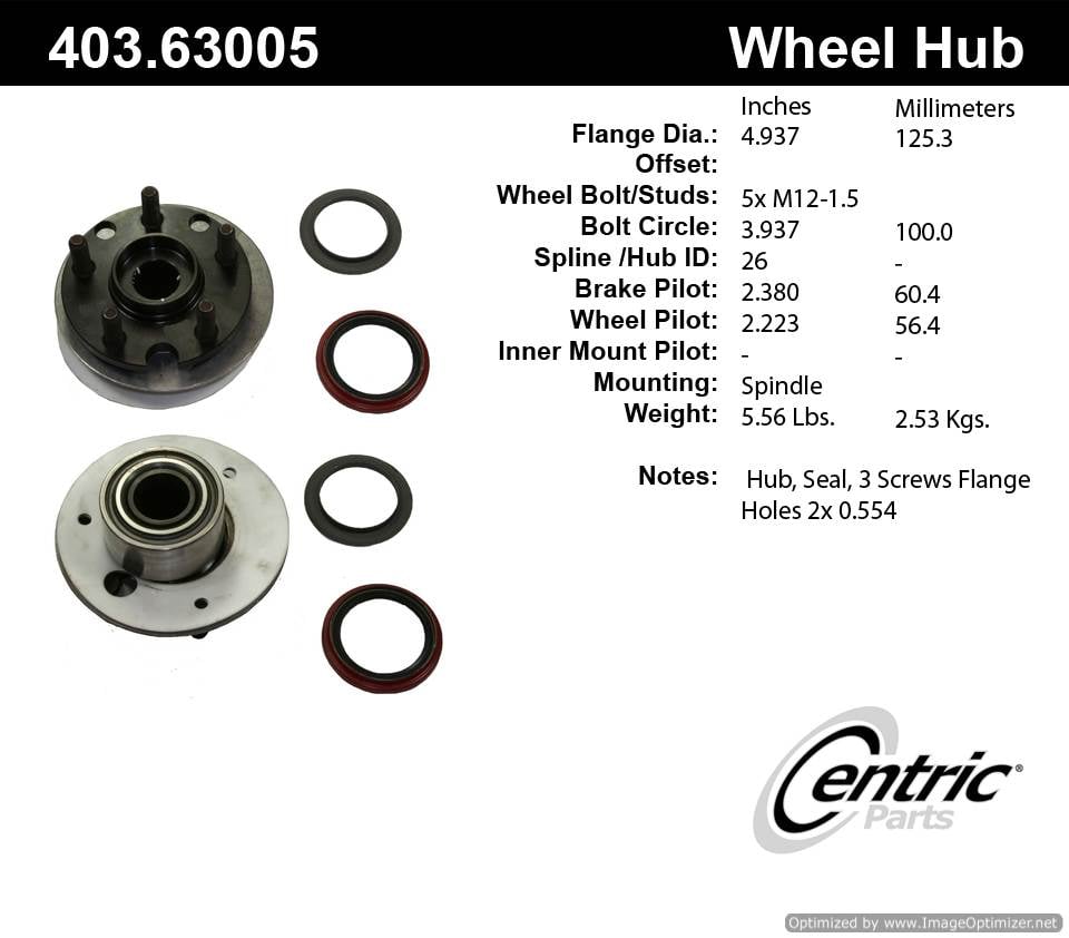 Centric 518502 403.63005 Premium Hub Repair Kit