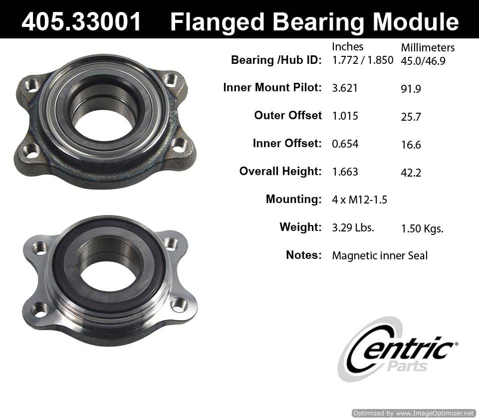 Centric BM500012 405.33001 Premium Flanged Bearing