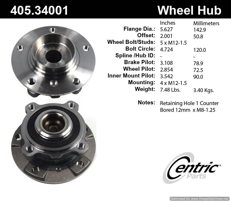 Centric 513210 405.34001 Premium Hub Assembly