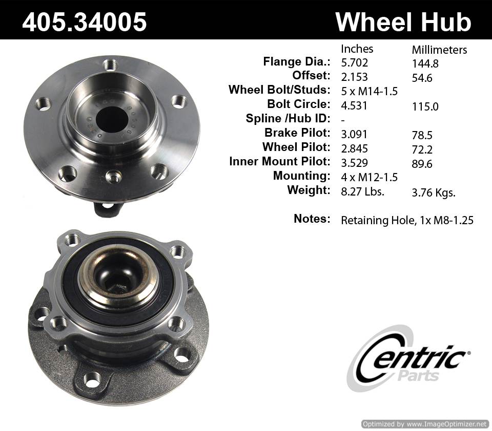 Centric 513173 405.34005 Premium Hub Assembly