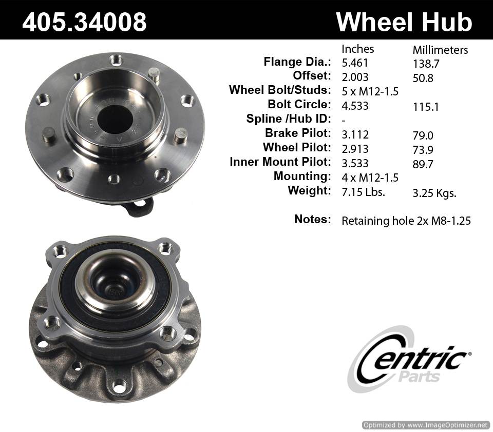 Centric 513209 405.34008 Premium Hub Assembly