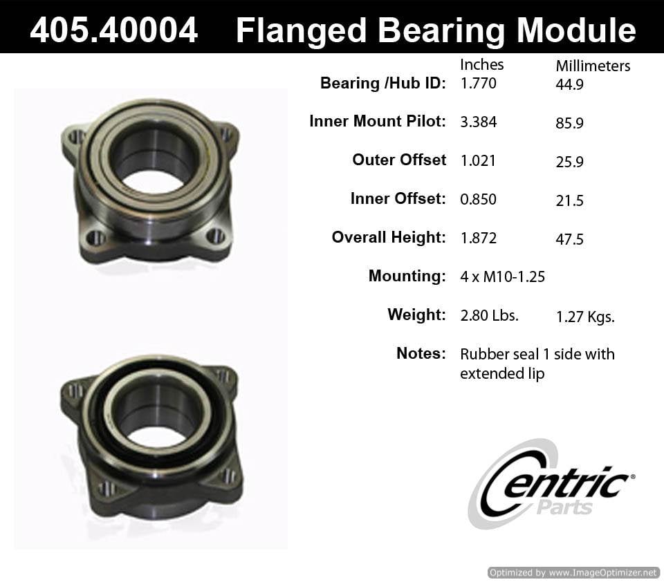 Centric 510038 405.40004E Standard Flanged Bearing